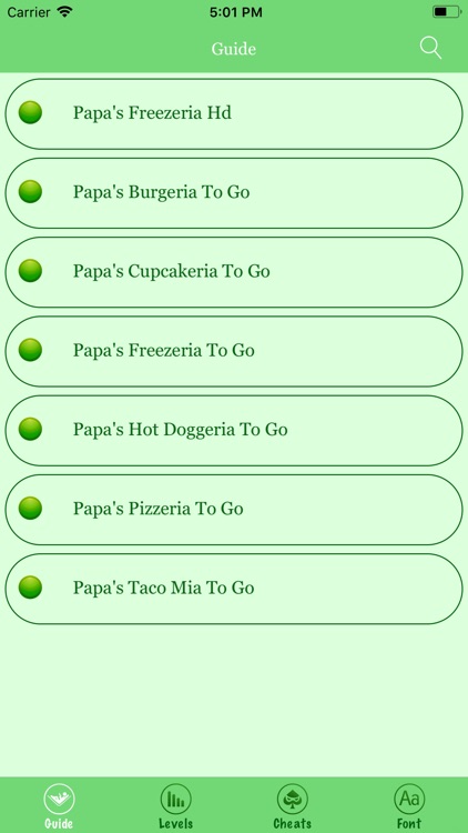 Guide For Papa's Series