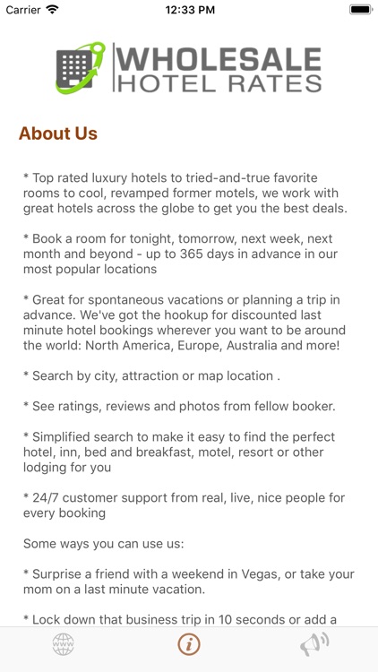 WHOLESALE HOTEL RATES screenshot-5