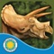 Embark on a prehistoric adventure with the young Triceratops in this exciting digital book app
