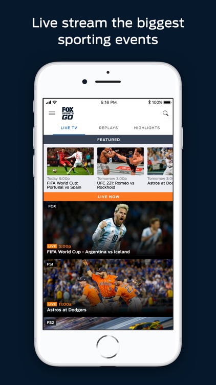 FOX Sports GO: Watch Live screenshot-0