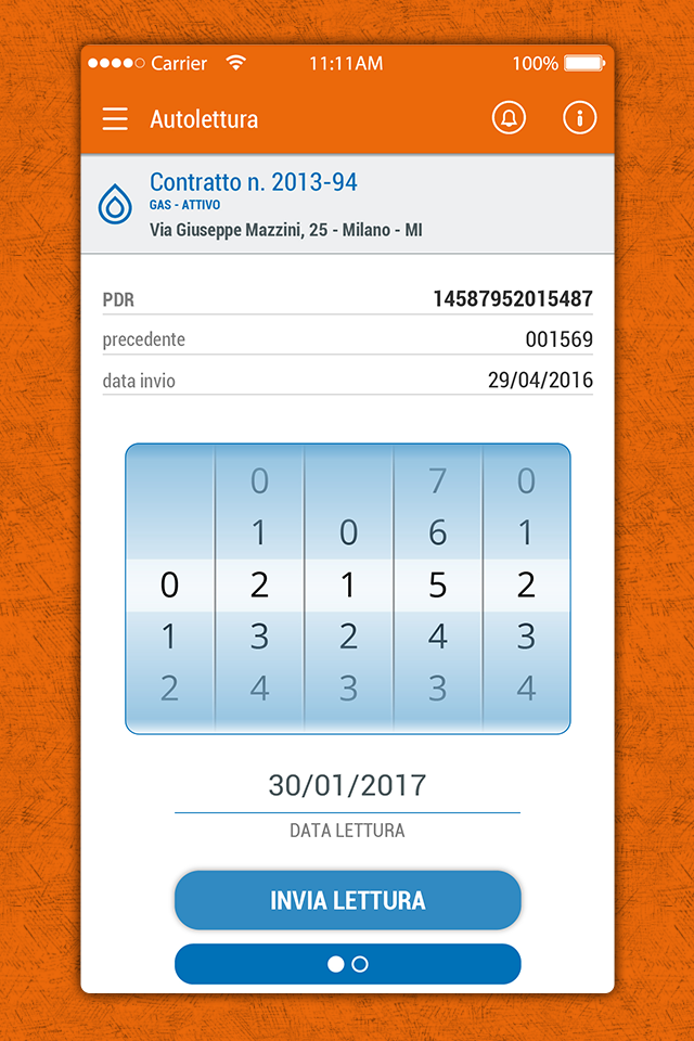 Bluemeta App gas e luce