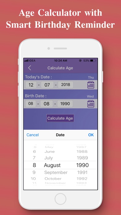 How to cancel & delete Age Calculator - Find Your Age from iphone & ipad 1