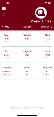 Screenshot 4 QatarPrayer iphone