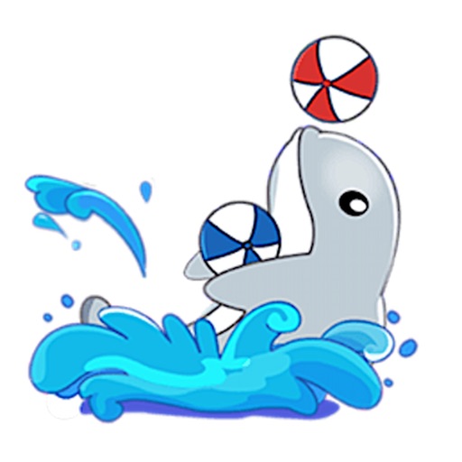 Adorable Dolphin Sticker