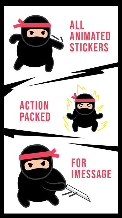 Ninja Animated Stickers screenshot 2