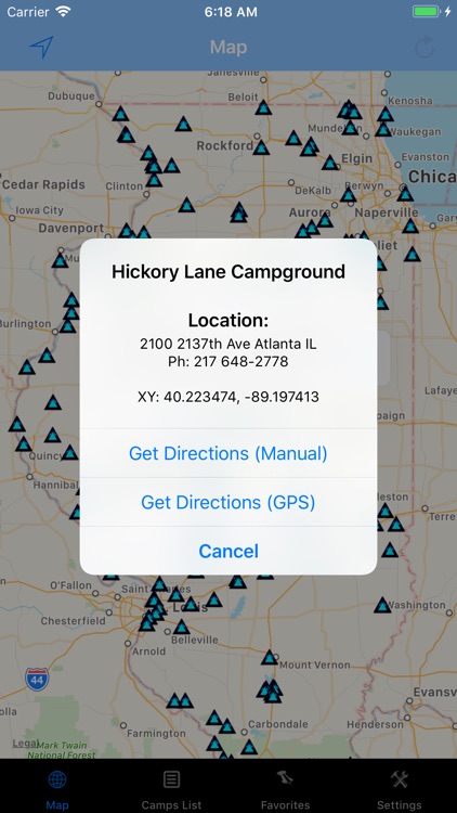 Illinois – Camping & RV spots