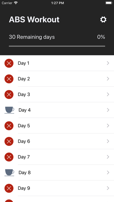 ABS Workout - 6 pack 30 days screenshot 4