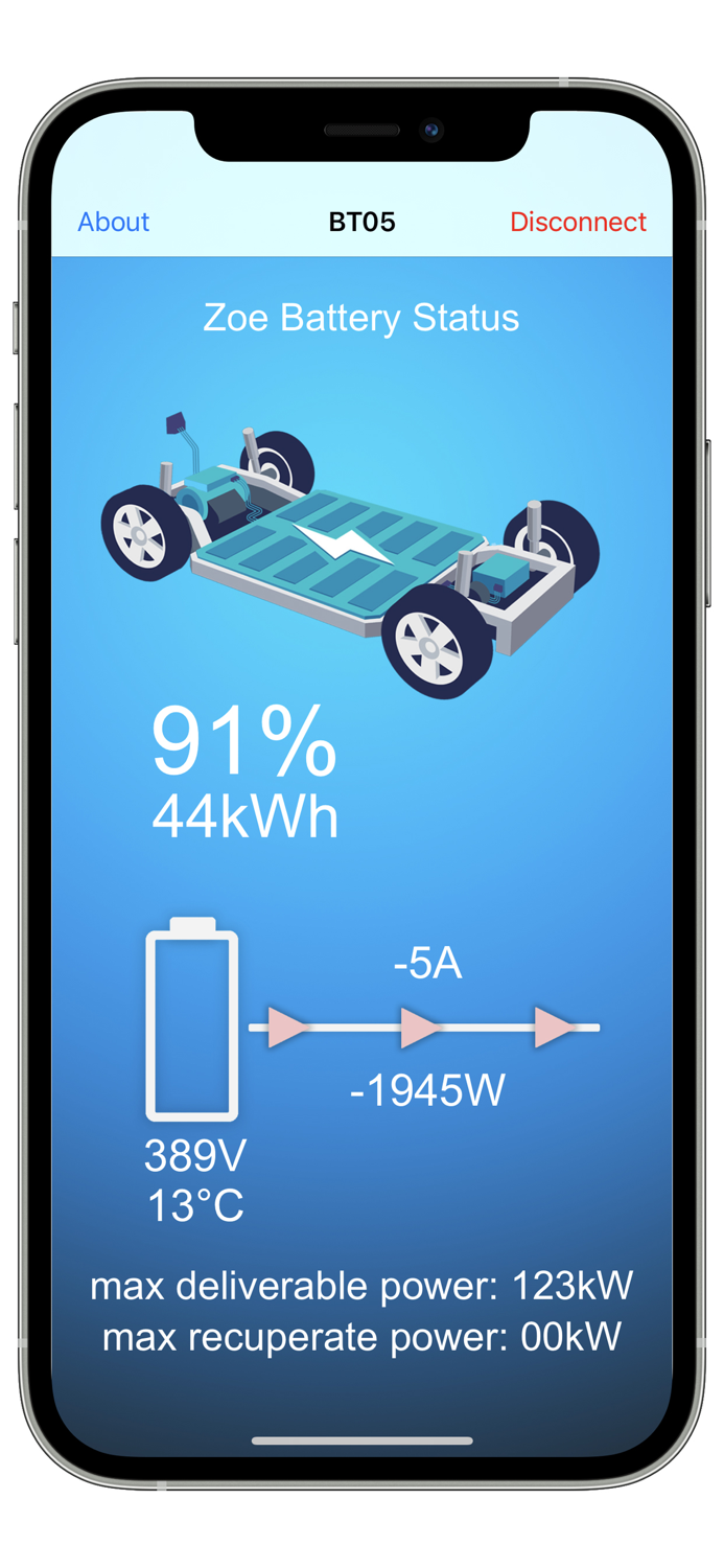 My Zoe Battery info App