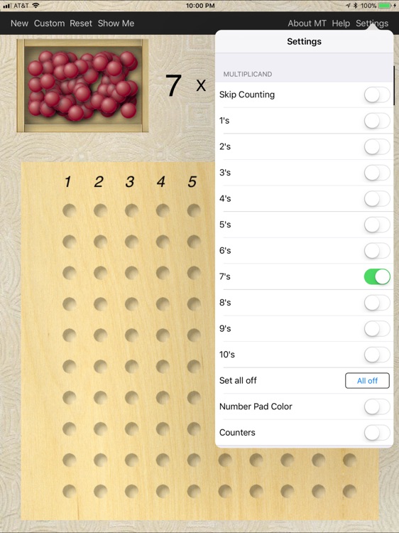 Montessori Multiplication