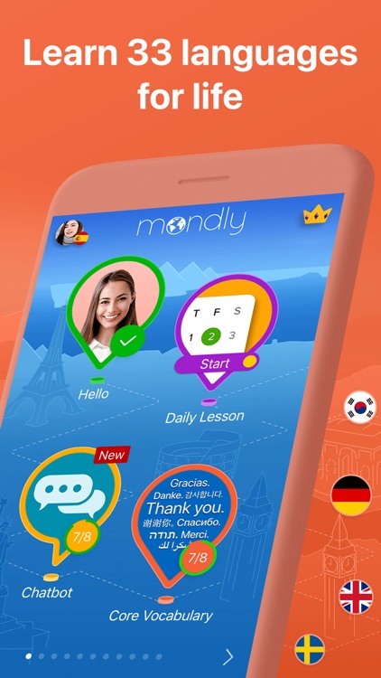 Learn 33 Languages with Mondly screenshot-0