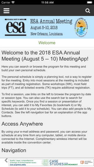 ESA 2018 Annual Meeting(圖2)-速報App