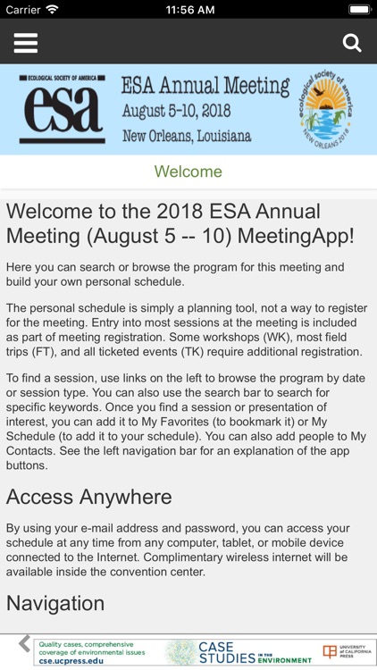 ESA 2018 Annual Meeting