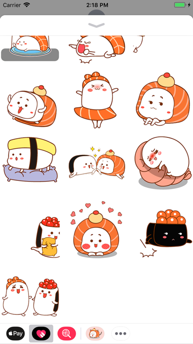 Happy Sushi Animated Stickers screenshot 2