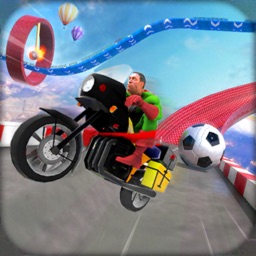 Superhero Bike Stunt Racing 3D