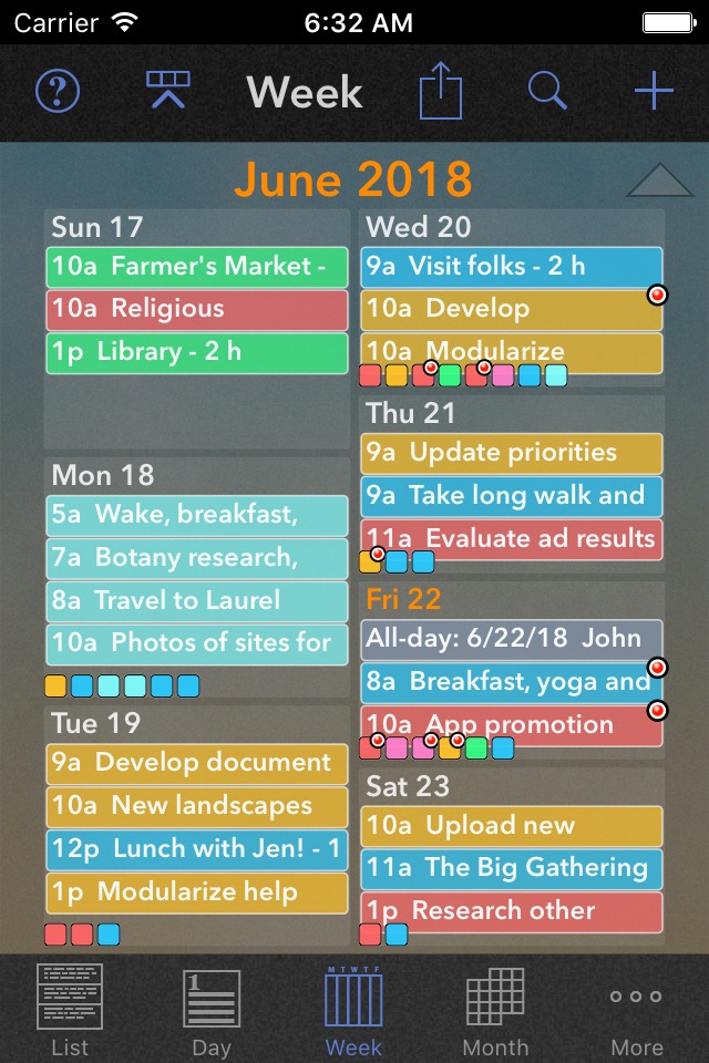 Perspectiva: Calendars, Charts screenshot 3