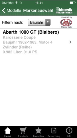 Auto Bild Klassik Preisfinder App Itunes Deutschland