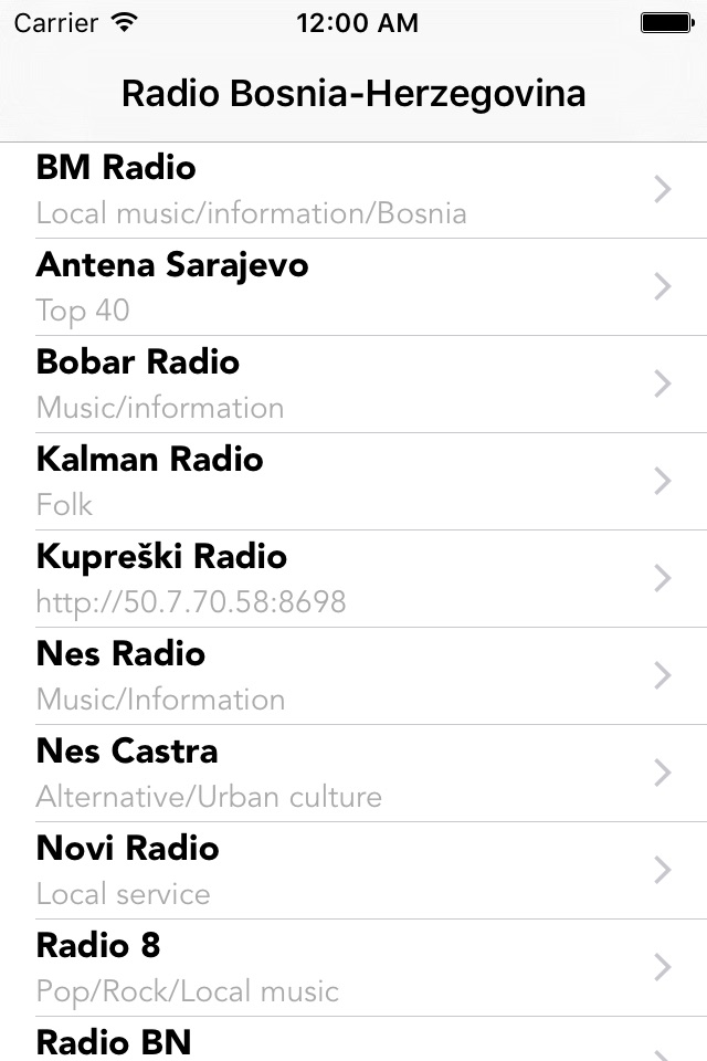BOSNIA HERZEGOVINA RADIOS screenshot 4