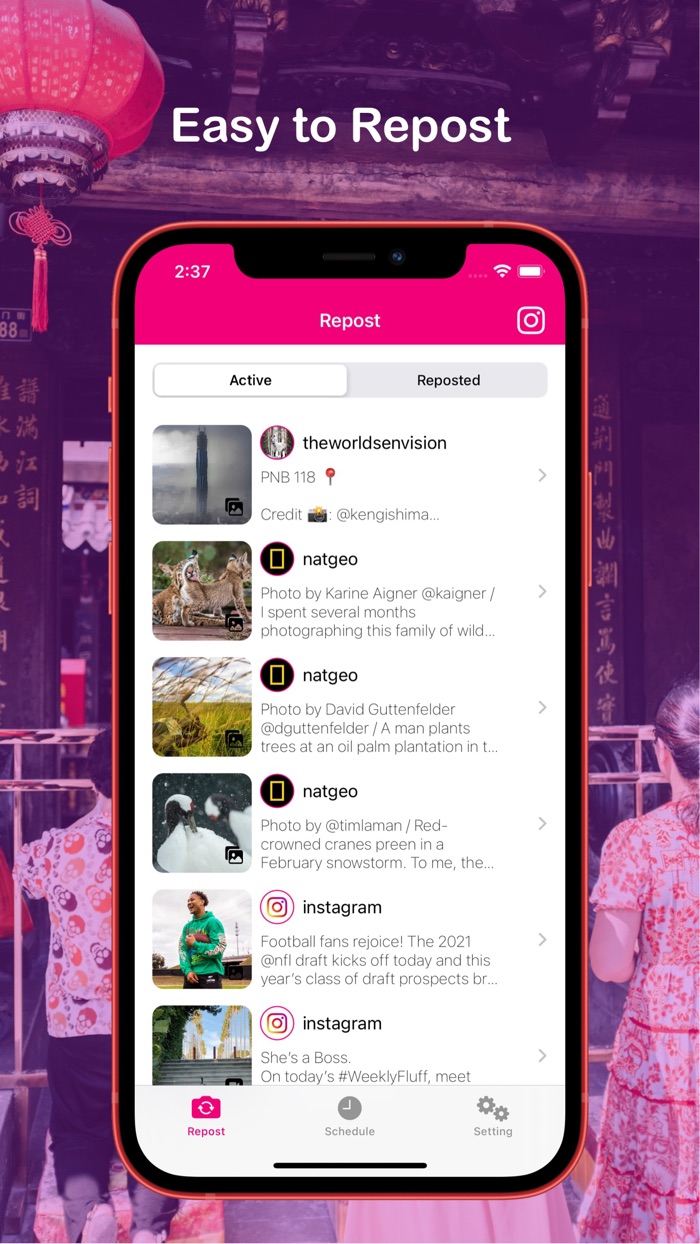 Repost for Instagram 1