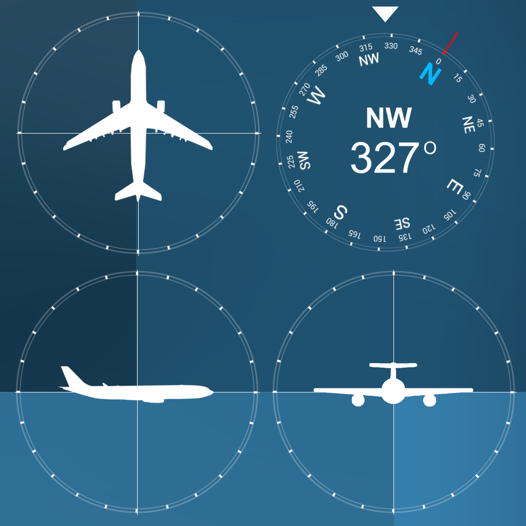 Airplane Compass and Altimeter App Icon