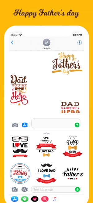 Funny Father's Day Stickers(圖4)-速報App