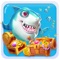 This is a fun app for sharks to collect diamonds