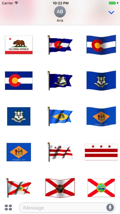 Animated Flags Of 50 US States