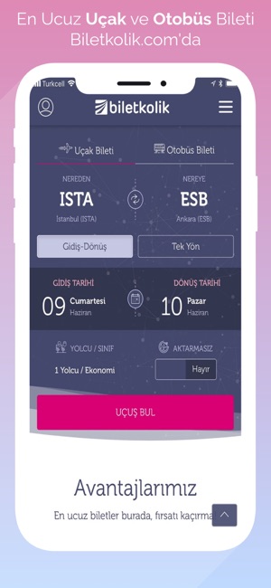 Biletkolik Uçak&Otobüs Bileti(圖1)-速報App