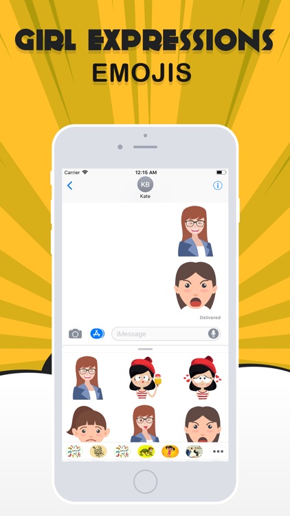 Girls Expression Emoji screenshot-3