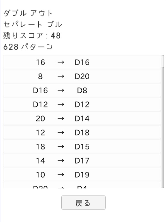 ダーツ０１アレンジ計算機のおすすめ画像2