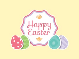 Happy Easter stickers & emoji