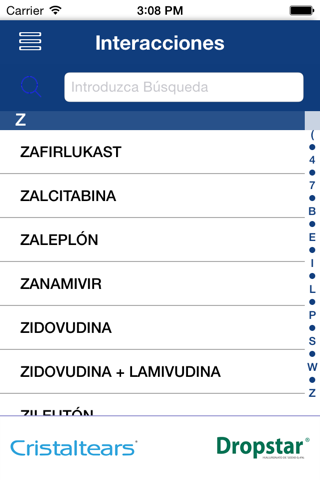 Interacciones Oftalmología screenshot 4