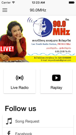 Game screenshot 90.0MHz - Lao Youth Radio apk