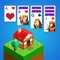 The classic Klondike form of Solitaire acts as the backdrop to a city building game