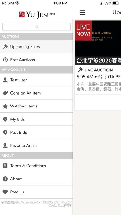 Yu Jen Auctions 宇珍 screenshot 3