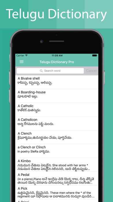 How to cancel & delete Telugu Dictionary Offline Pro from iphone & ipad 2