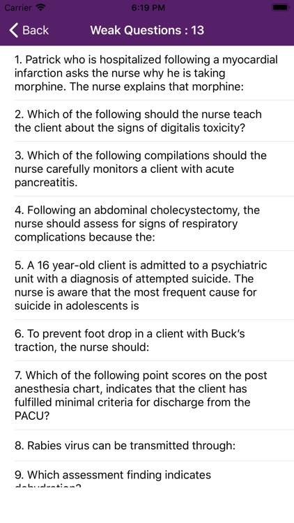 Medical Surgical Nursing Mock screenshot-7