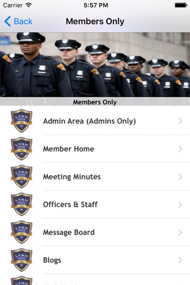 Lynn Police Association screenshot 2