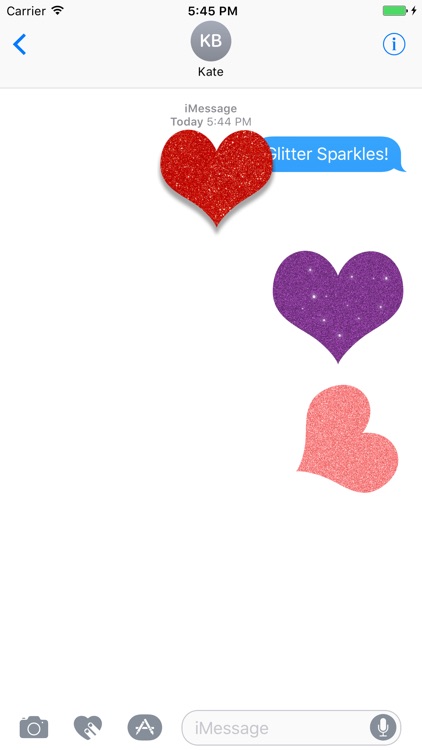 Glitter Heart Stickers screenshot-9