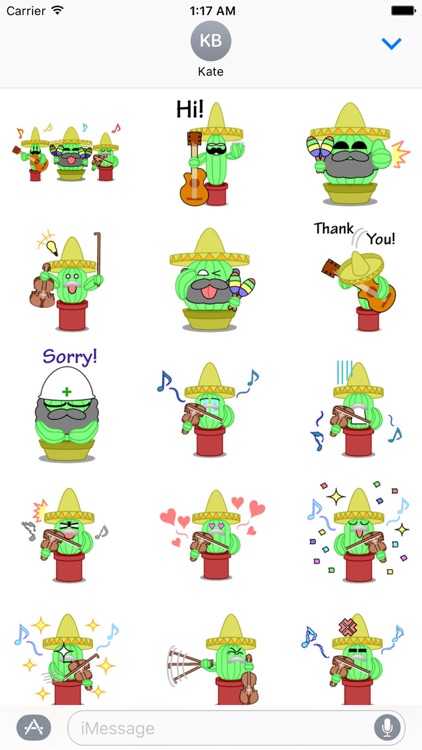 Mexico Cactus Music Band Emoji