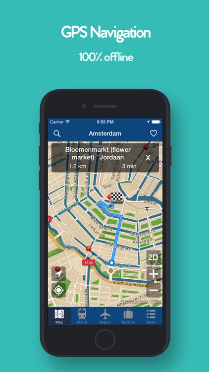 Amsterdam Offline Map, Metro