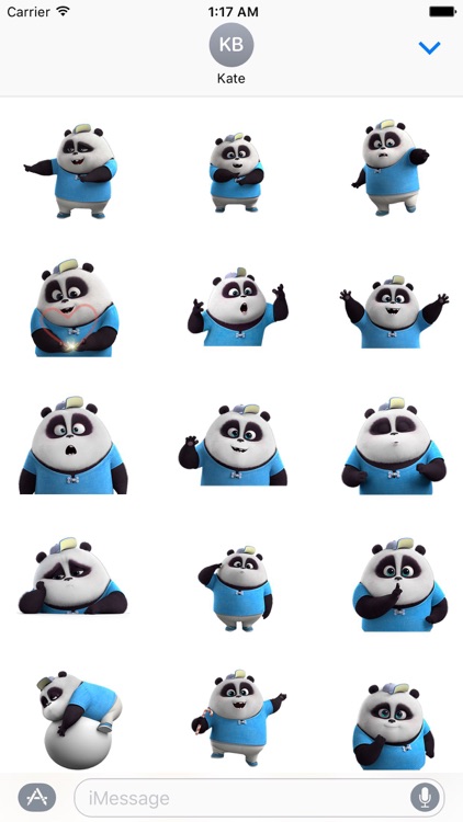 Funny Panda Animated Stickers