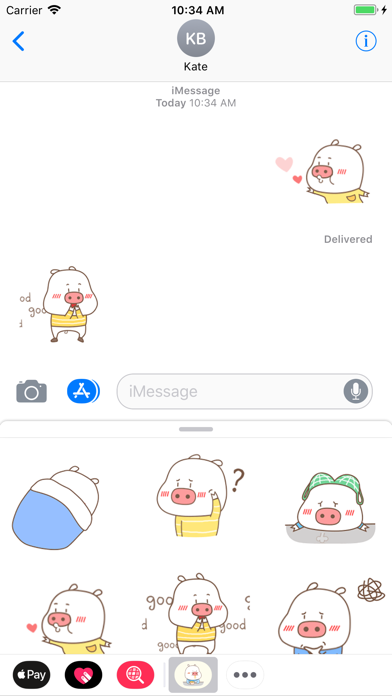 Funny Piglet Animated Stickers screenshot 3