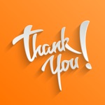 Thanks Typography Stickers App