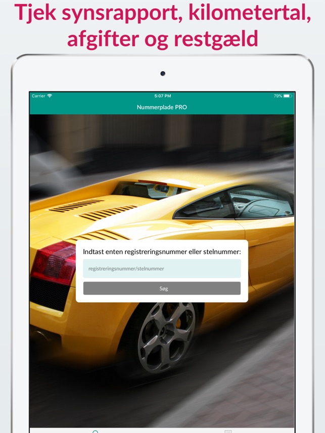 oplysninger via nummerplade oplysninger via nummerplade