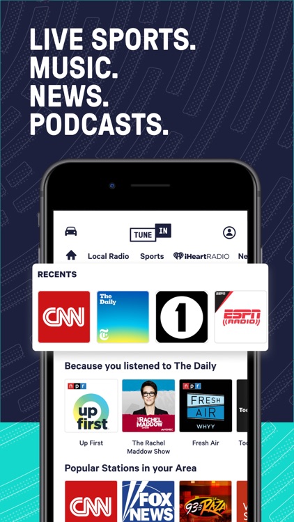 TuneIn Radio: Music & Sports screenshot-0