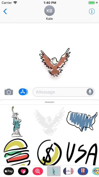 USA Doodles Stickers screenshot 2