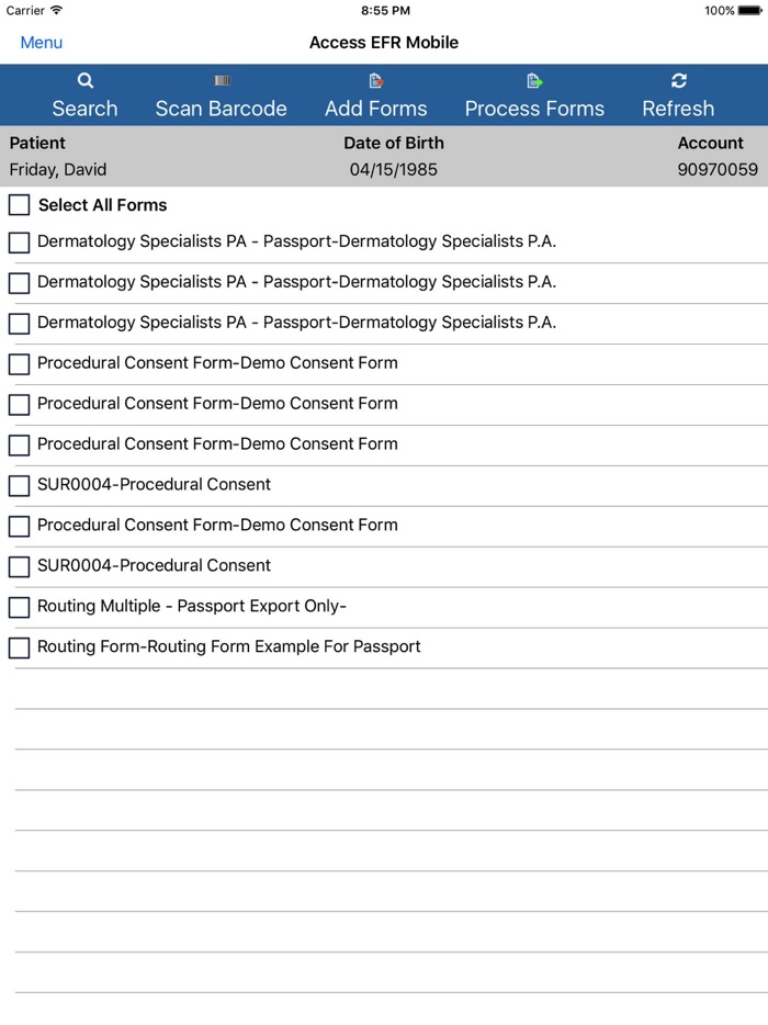 Access Passport - EFR