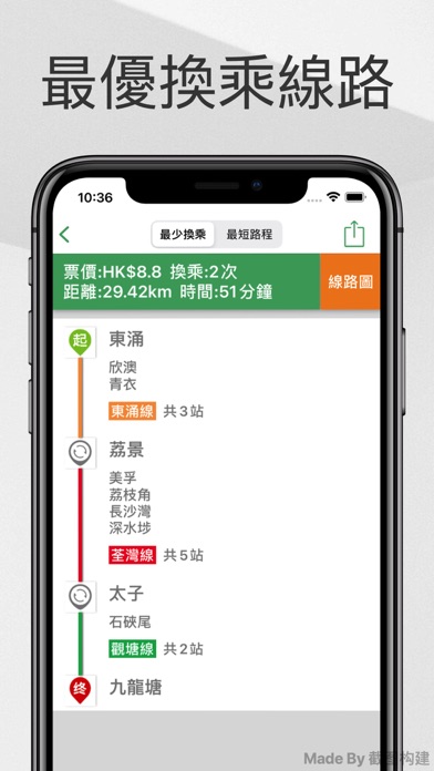 香港地铁通-MTR港铁出行路线导航查询app screenshot 2