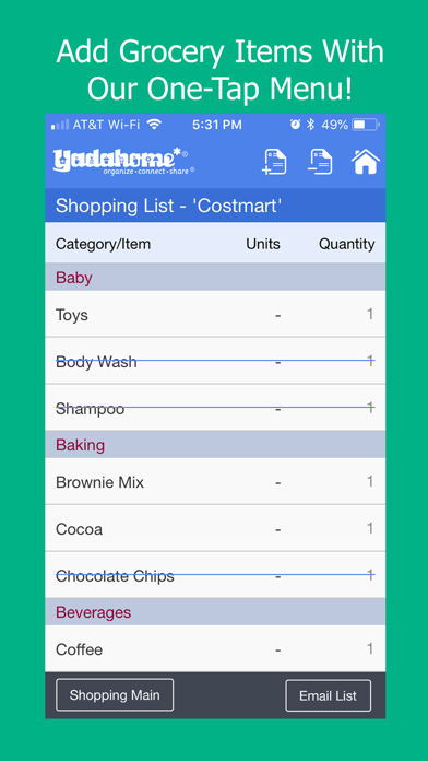 Organizer:To-Do+Cal+Grocery Lists+Alerts Screenshot 4