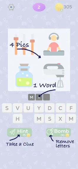 Game screenshot 4 Pics ~ 1 Word mod apk